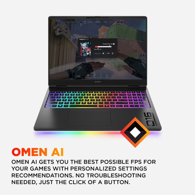 HP OMEN 16 MAX U9-275HX/32/1TB/5080 bærbar gaming computer