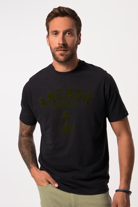 T-Shirt, Halbarm, Rundhals, Brustprint, bis 8 XL