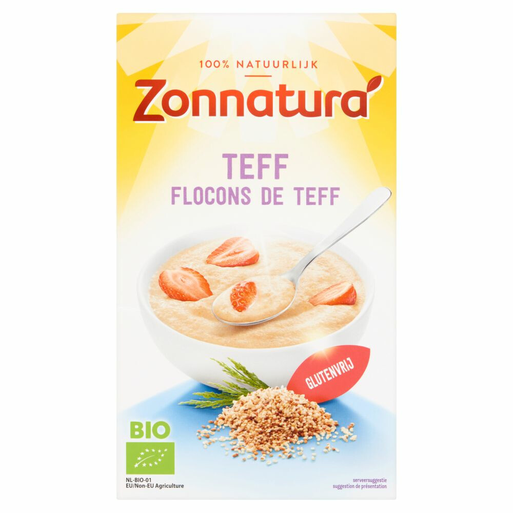 3x Zonnatura Teff Oergranenontbijt Meergranen Biologisch300 gr