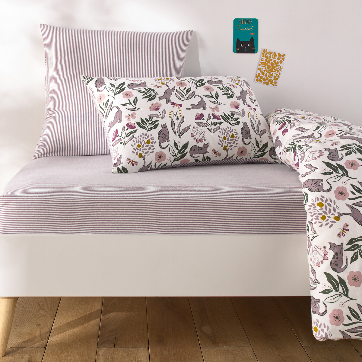 LA REDOUTE INTERIEURS<br>Lençol de flanela com aba dobrável de 25 cm, Elona