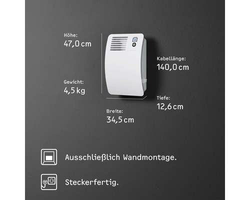 Convector Stiebel Eltron CON 5 Premium 34,5x47 cm 500 W