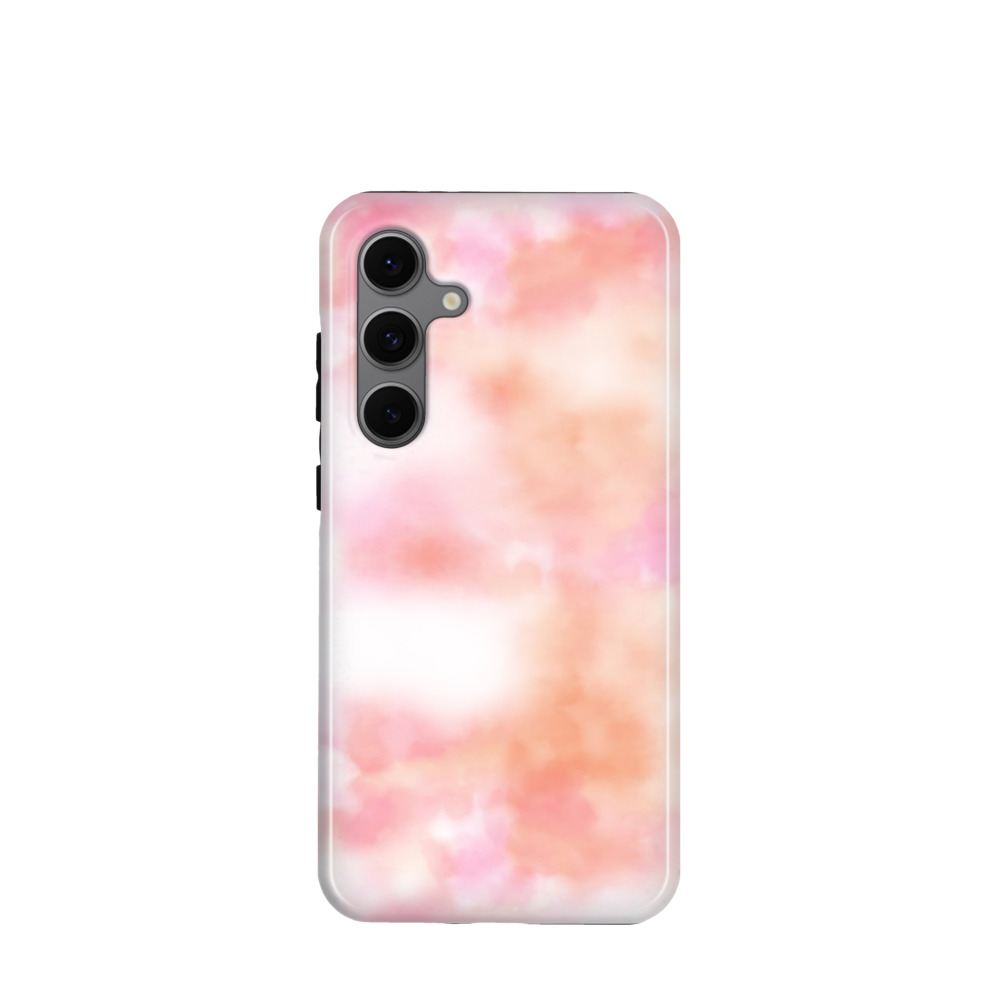 Samsung Galaxy S24 FE Hybrid (Kunststoff / Gummi) Hülle Wolkentanz - Pink