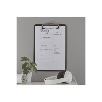 Leitz WOW - Porte-bloc A4 - Capacité 75 feuilles - noir
