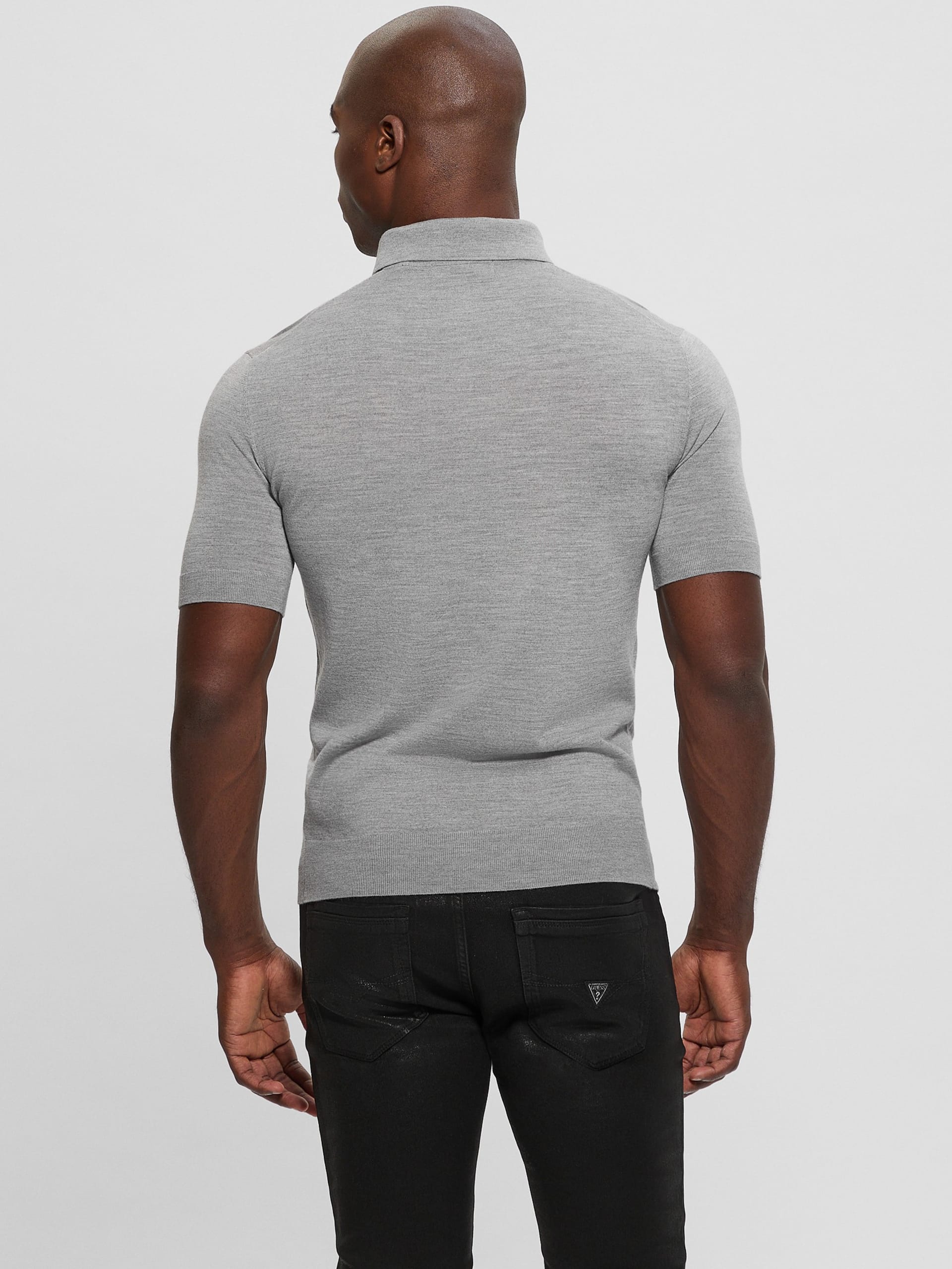 Suéter polo de lã Fred