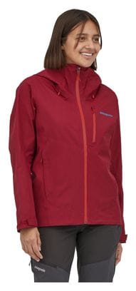 Veste Imperméable Patagonia Calcite Jacket Femme Rouge