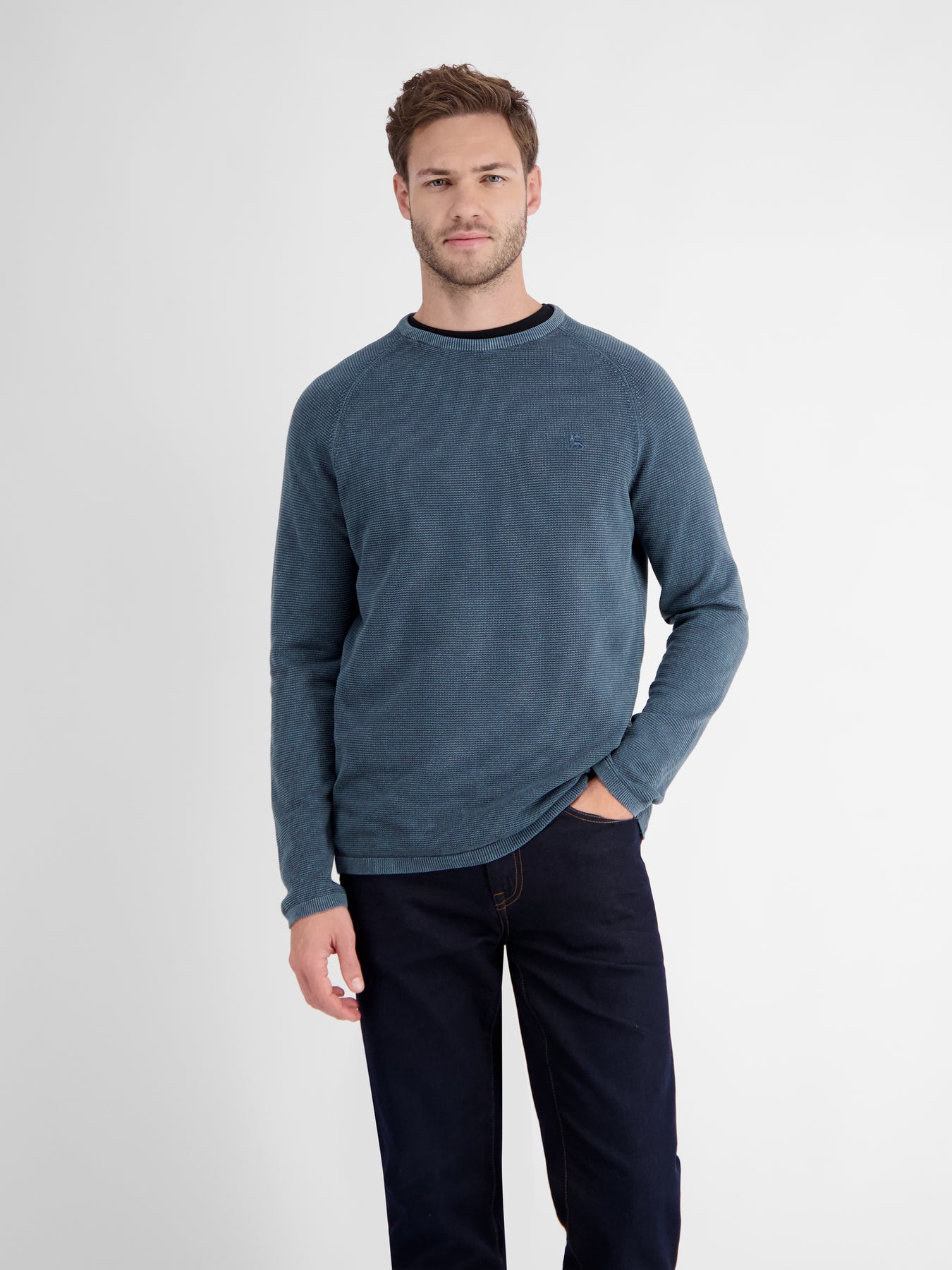 Strickpullover aus Strukturbaumwolle