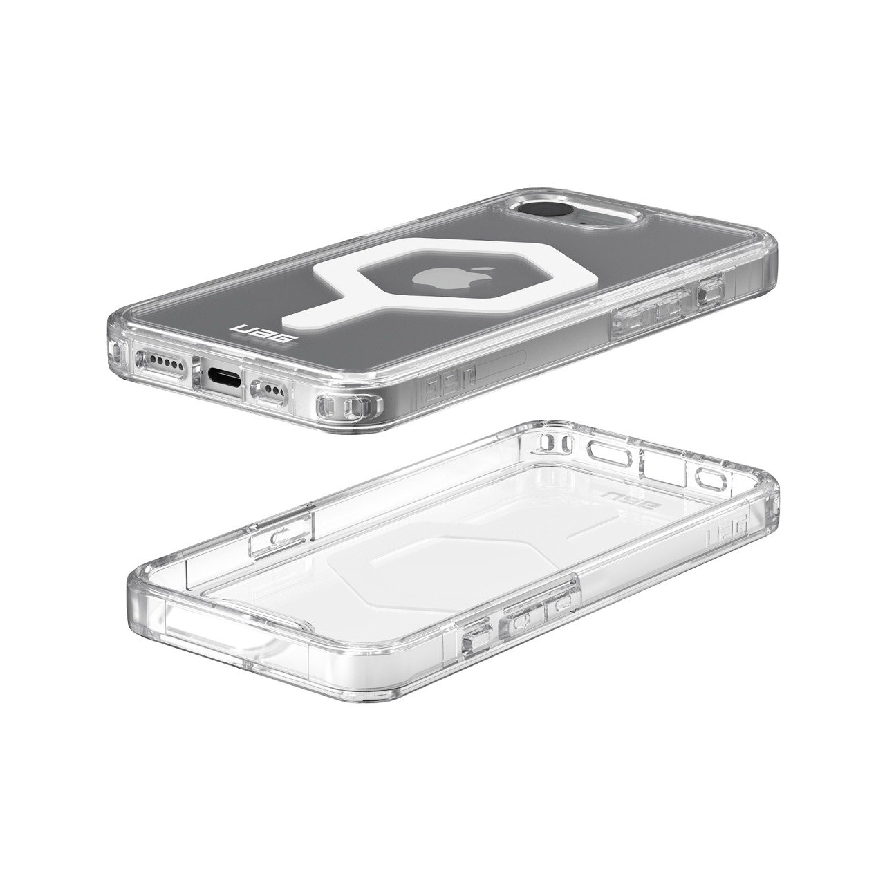 iPhone 16e MagSafe Hybrid Schutzhülle Plyo (114501114341) - Transparent (Ice)