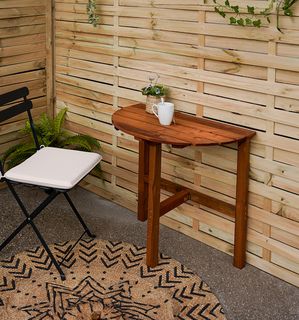 Table pliante demi-lune adapt-o