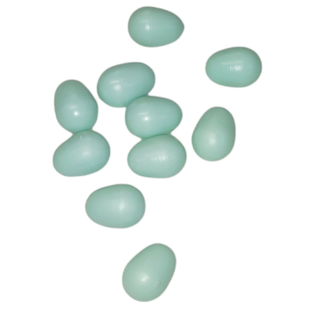 10 œufs artificiel en plastique ø 1.6 cm pour canari