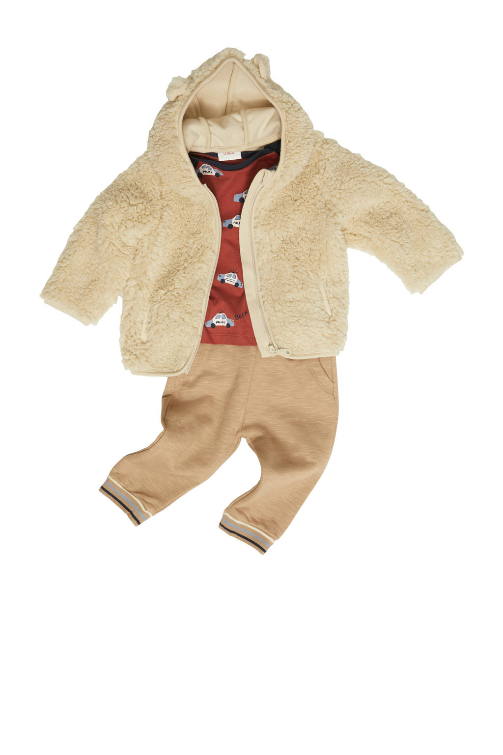 s.Oliver baby teddy tussenjas beige