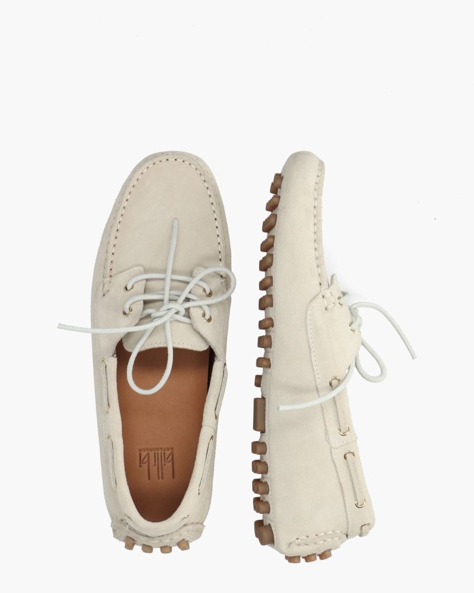Billi Bi A8571 Off-White Dames Veterschoenen
