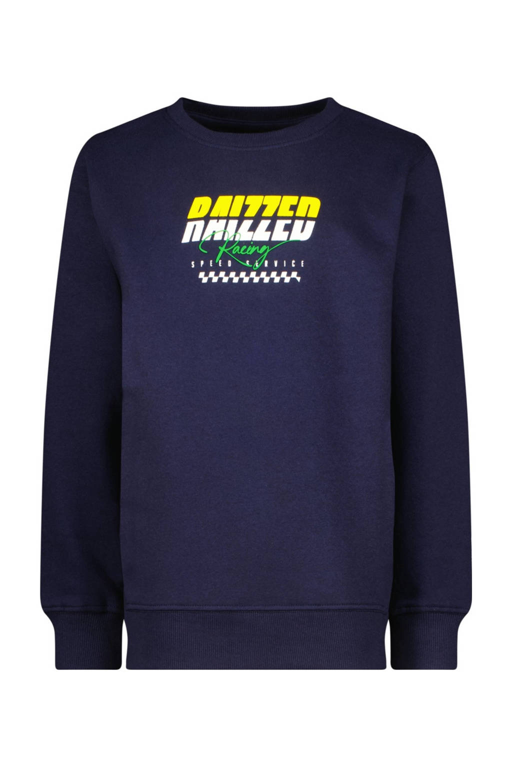 Raizzed sweater Sandane met logo donkerblauw