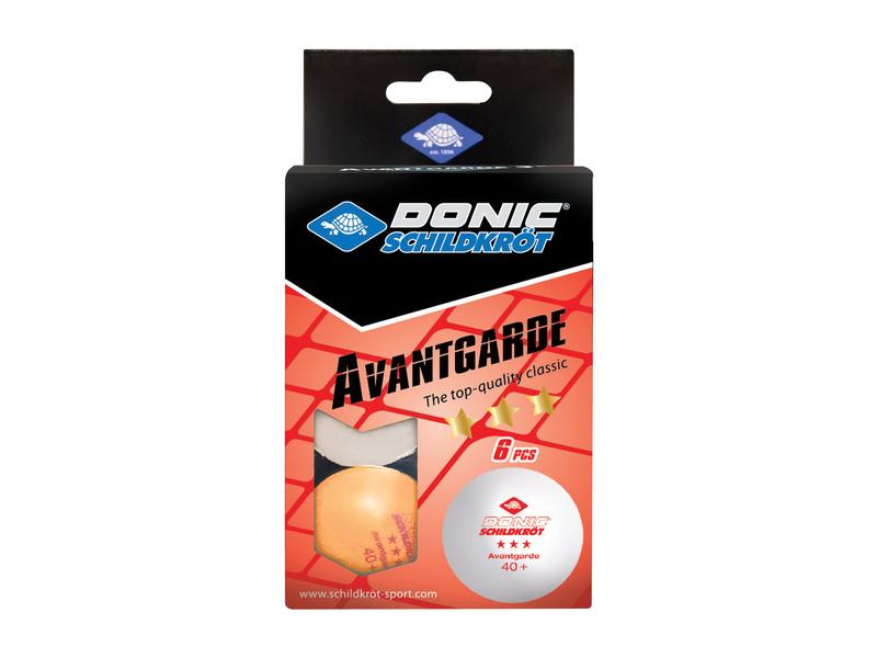 DONIC Schildkröt Tischtennisball 3-Stern Avantgarde 6er Set Tischtennisball 3-Stern Avantgarde 6er Set
