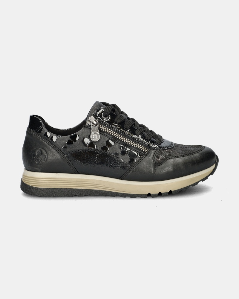 Rieker Lage sneakers  - zwart