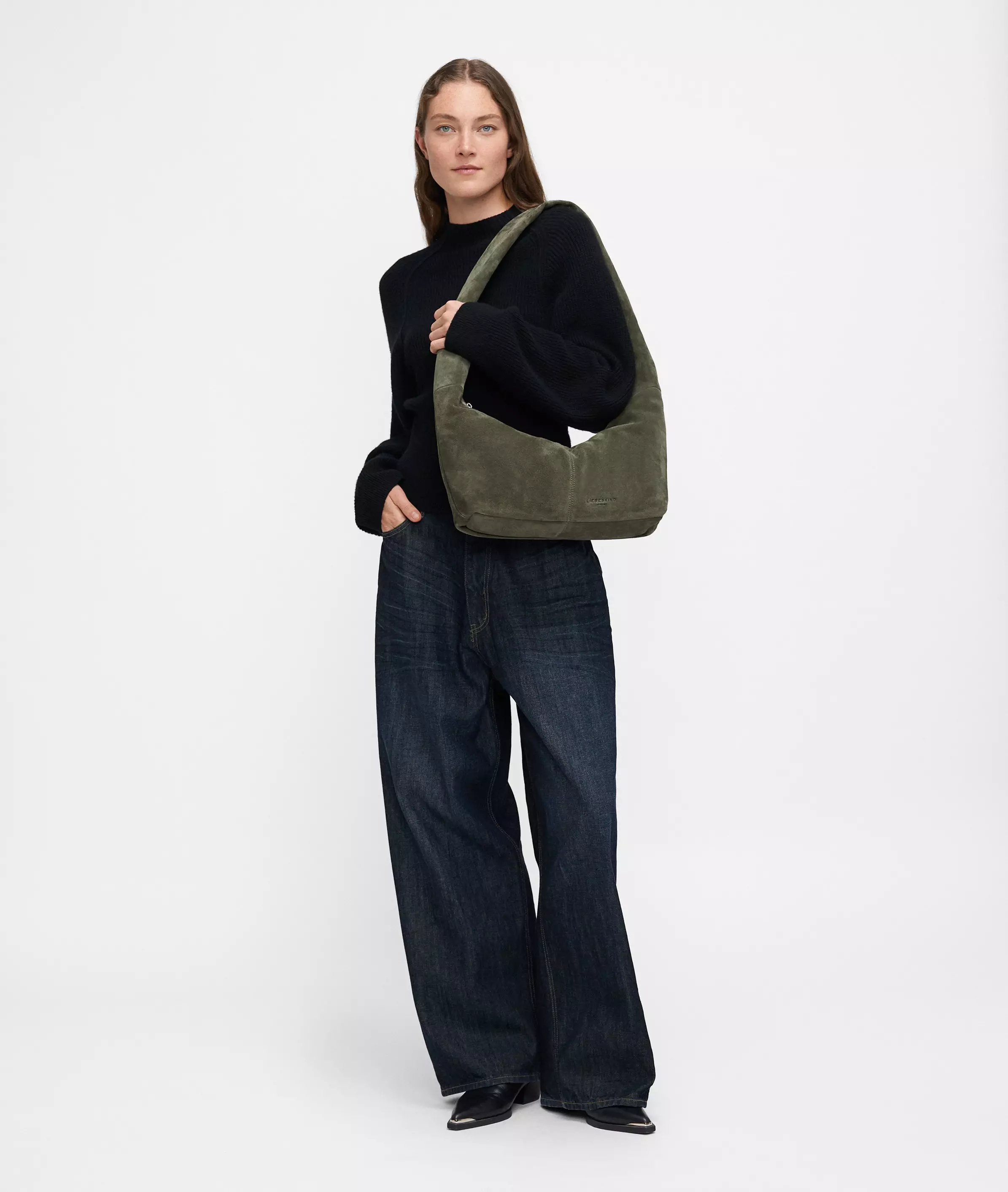 Bo Hobo M Spacious bag made from soft suede