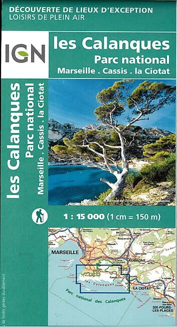 IGN - LES CALANQUES ECHELLE 1 15 000