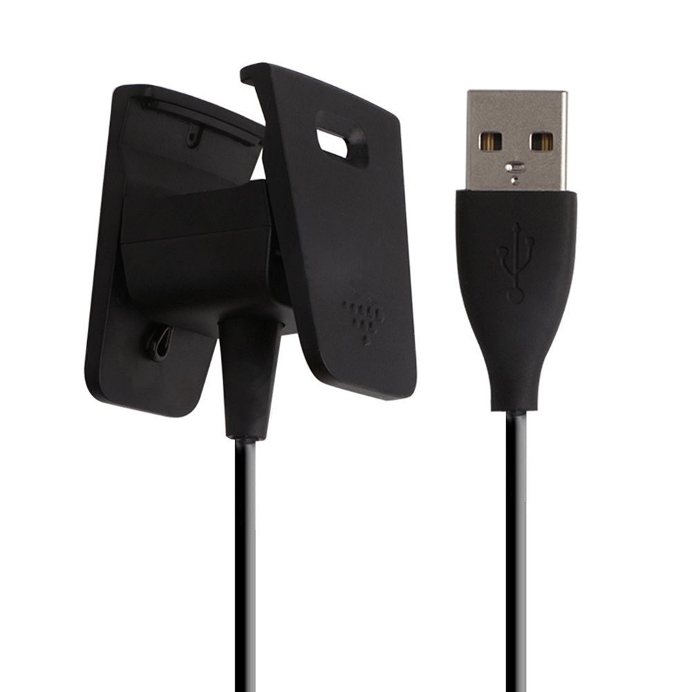 (18cm) Fitbit Charge 2 USB Ladegerät Clip Dockingstation - Schwarz