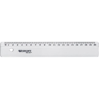 Règle plate, en plastique, longueur: 150 mm