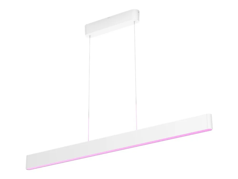Philips Hue White and Color Ambiance Ensis - Vedhængslampe - LED x 2 - 79 W (tilsvarende 175 W) - klasse G - 16 millioner farver/varmt til køligt hvidt lys - 2000-6500 K - hvid
