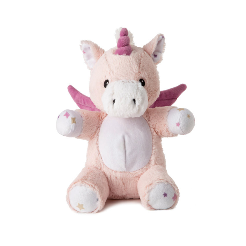 Peluche d'activité Lovelight Lily la licorne rose