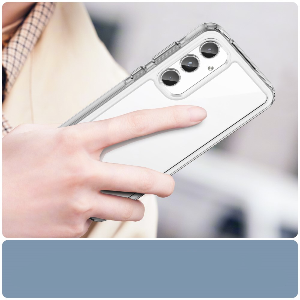 Samsung Galaxy A55 Hybrid Hülle TPU Bumper Acryl Rückseite - Transparent
