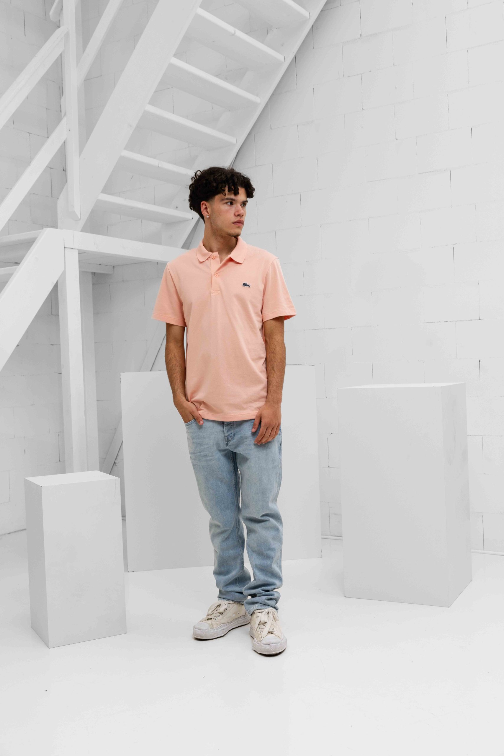 Lacoste Polo Heren Roze