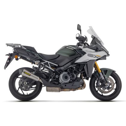Silencieux Arrow X-KONE embout carbone - Gris