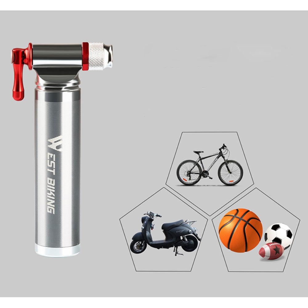 CO2 Kartuschenpumpe Fahrrad Reifenpumpe Velo Notfall Luftpumpe (Ohne CO2 Patronen)