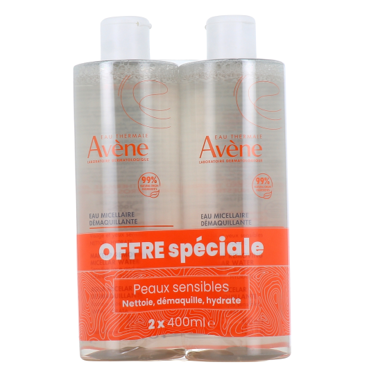 Avene eau micellaire démaquillante visage et yeux - Peau sensible