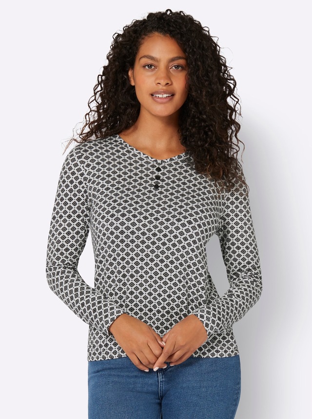 Inspirationen V-Shirt »Druck-Shirt«, 1 Stk.