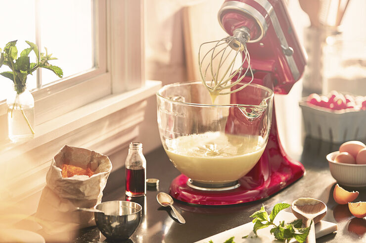 KitchenAid Artisan glasskål til køkkenmaskine 4,7 liter Transparent, grå