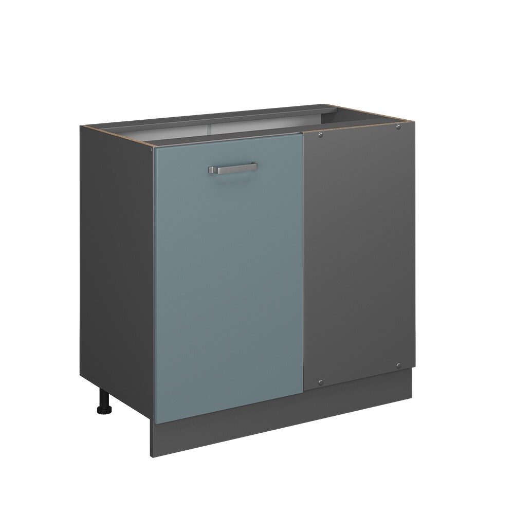 Vicco Eckunterschrank Küchenschrank R-Line Solid Anthrazit Blau Grau 86 cm modern