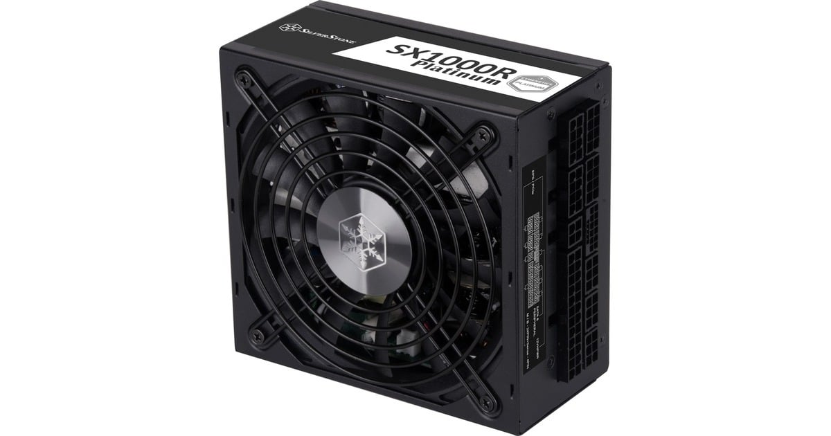 SilverStoneSST-SX1000R-PL, modulaire 1000 watt voeding   (Zwart, 4x PCIe)