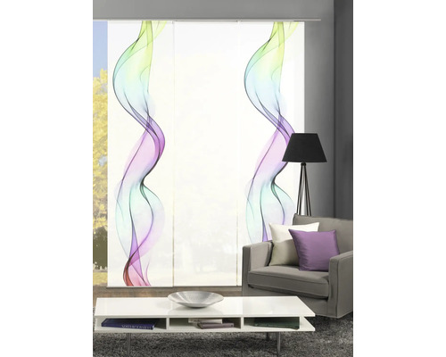Schuifgordijnset van 3 Alberta multicolor 60x245 cm