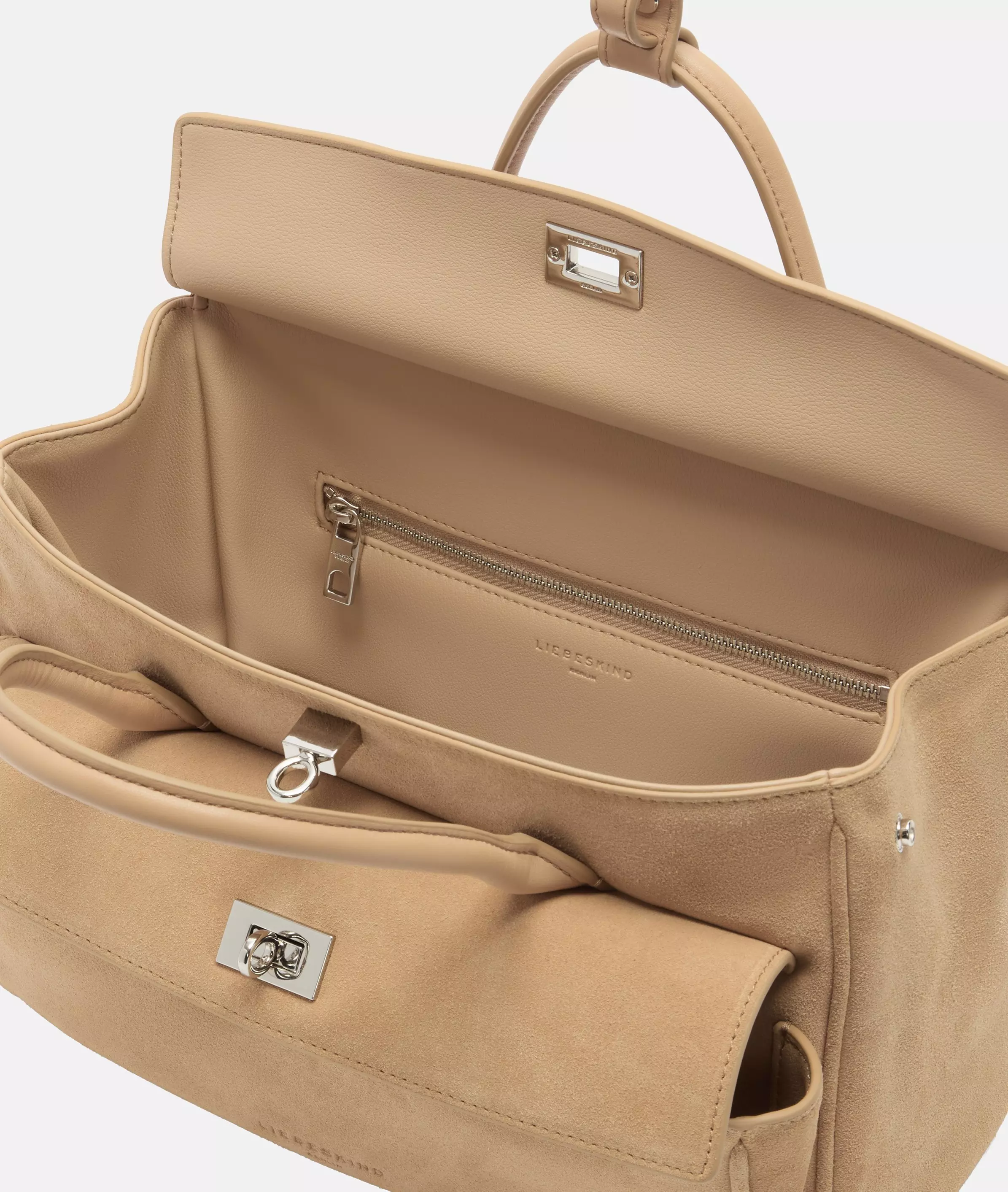 Archive Gloria II Satchel M Spacious shoulder bag made from soft suede