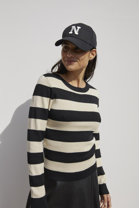 Noisy may beige dames trui