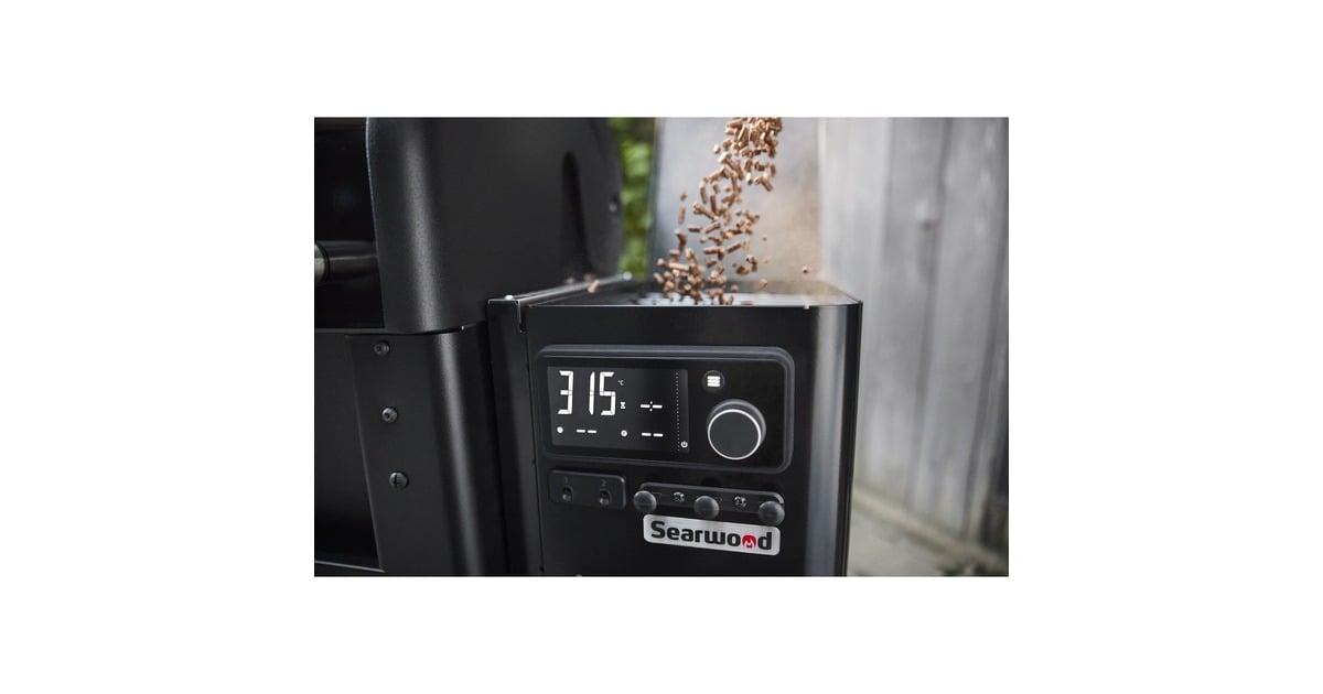 WeberSearwood Pellet Grill barbecue  (Zwart, WLAN en Bluetooth, bediening via app)