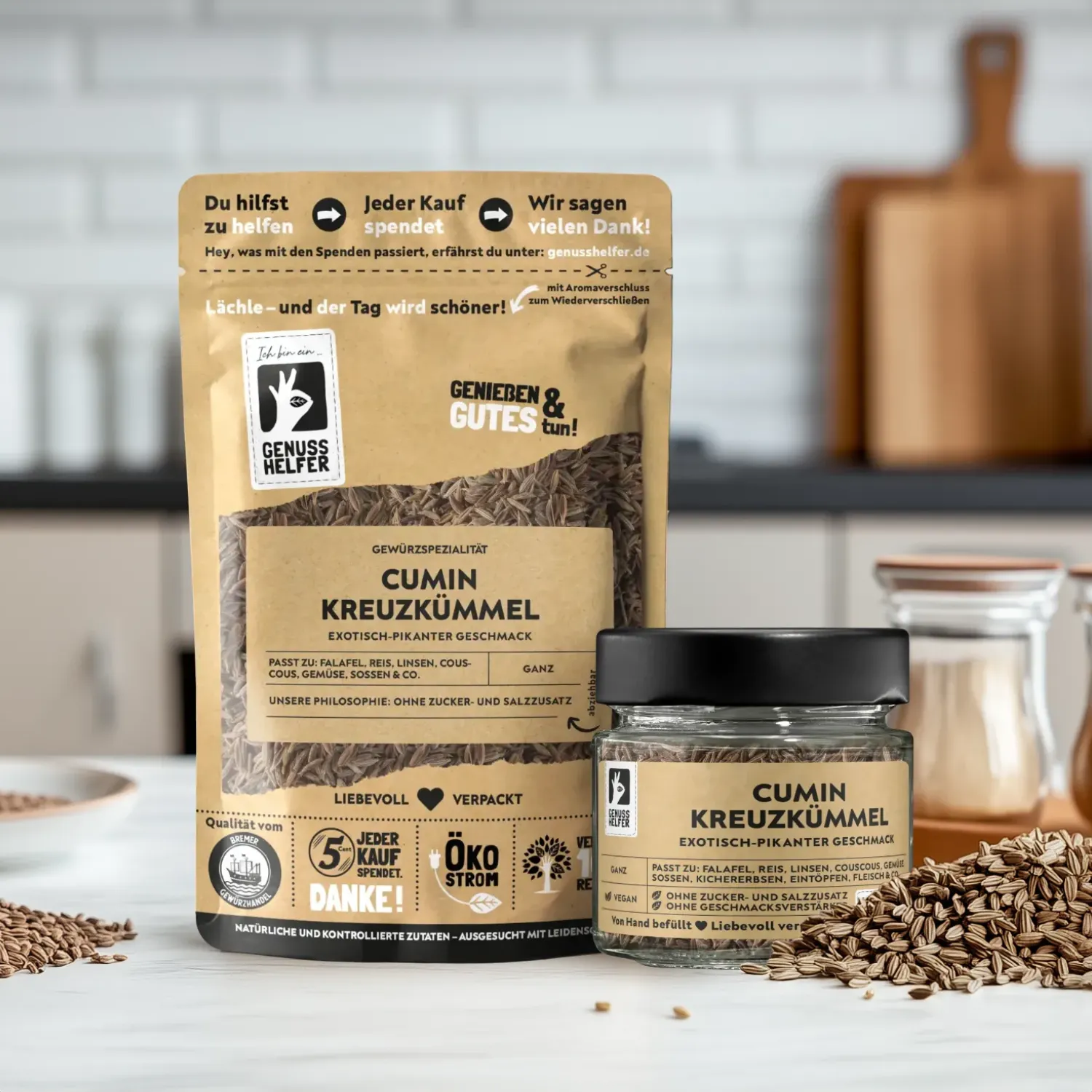 Cumin Kreuzkümmel, ganz, 3er Pack
