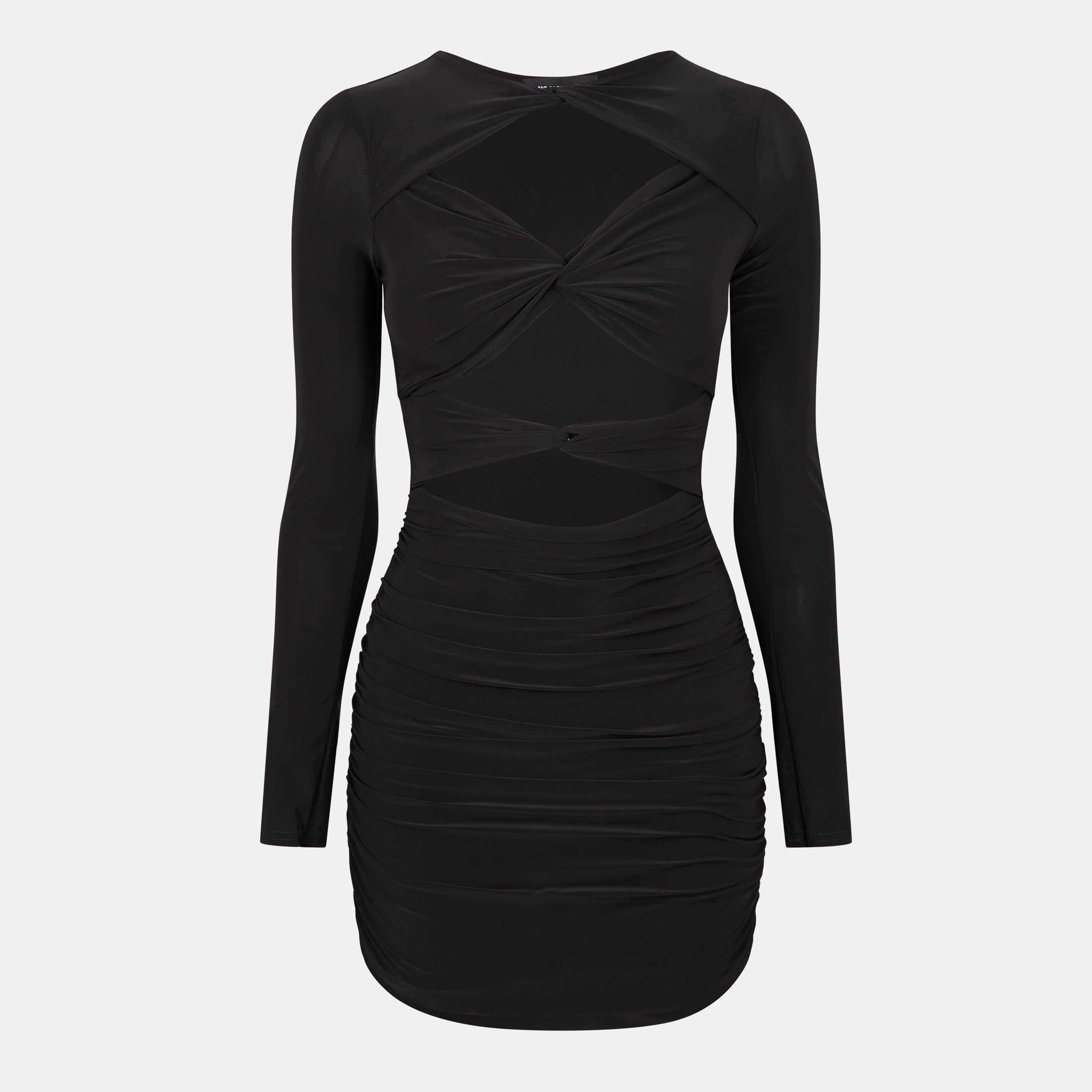 Missy Empire ME Slinky Cut Out Dress Womens