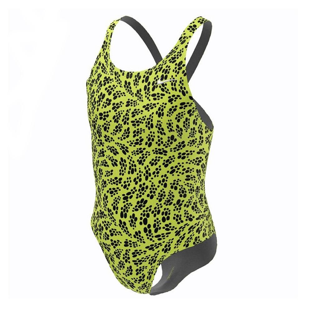 Nike Maillot de bain 1 pièce Vert/Noir Fille Nike Fastback