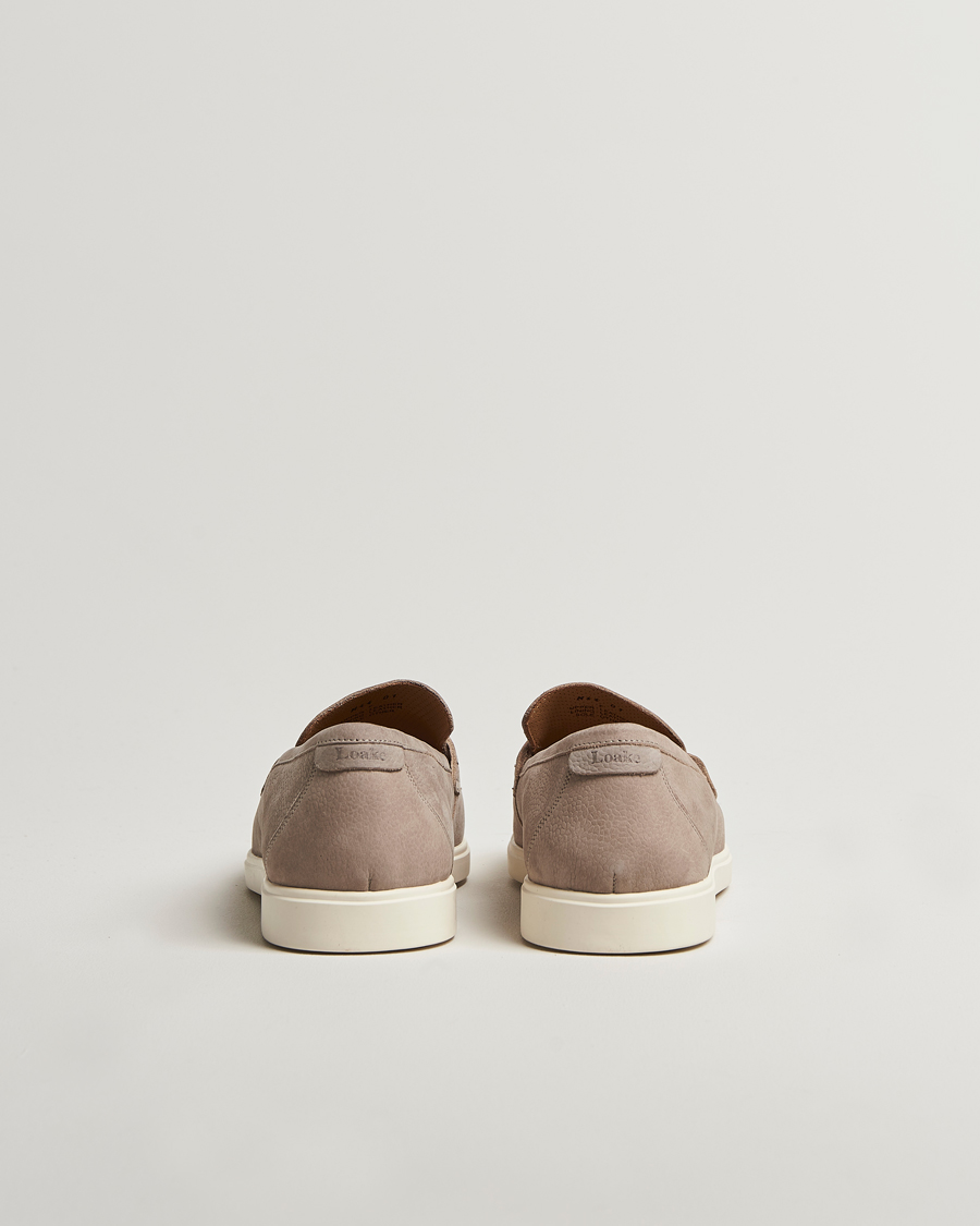 Loake 1880 Como Nubuck Loafers Grey