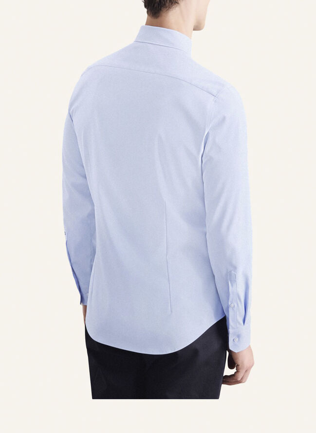 Seidensticker Performance shirt Slim Long sleeve Kent-Collar Uni Blue