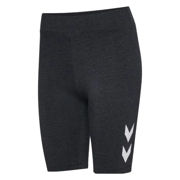 Hummel Dame Korte tights Pulse Logo MW Short Tight Sort