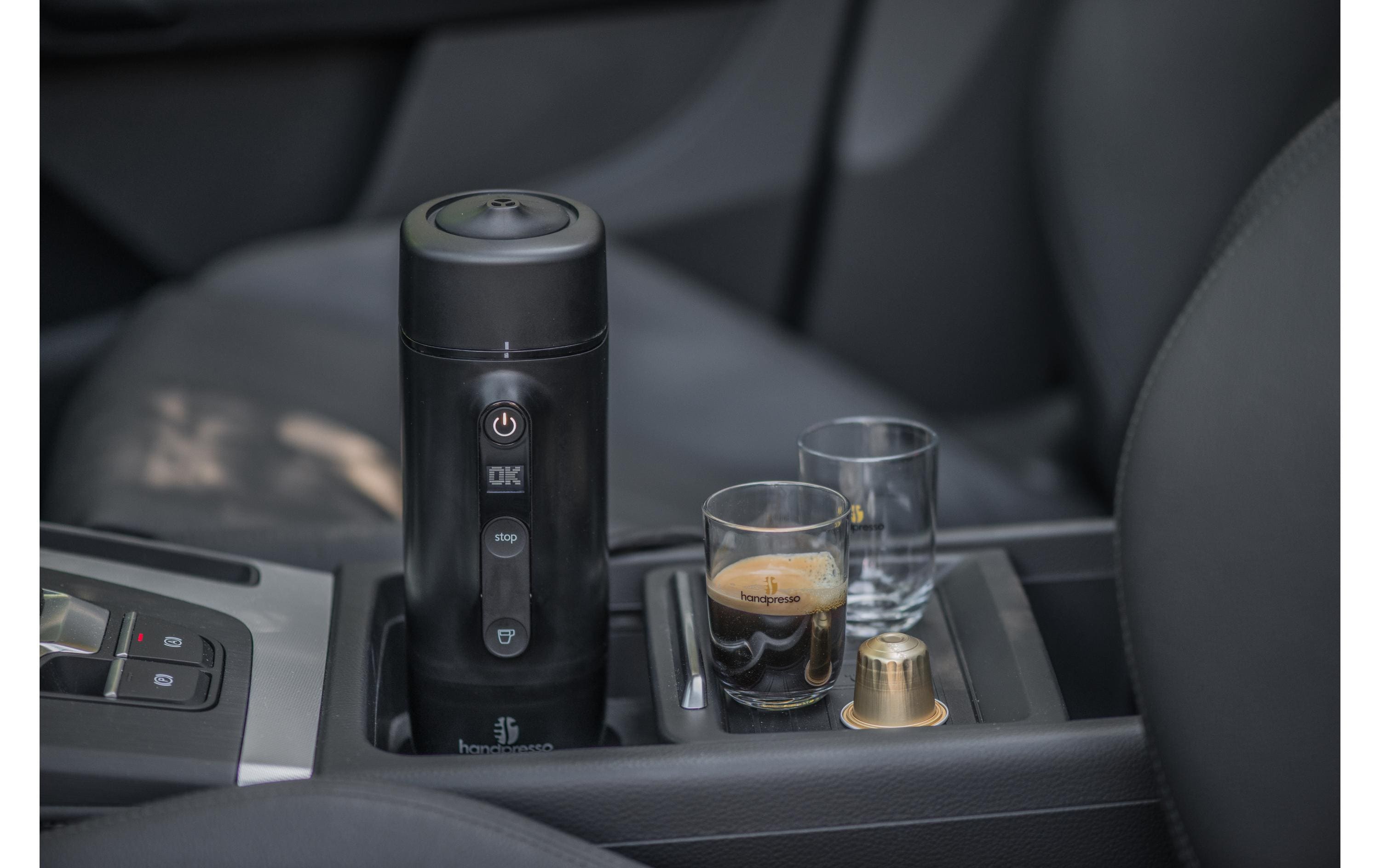 Reisekaffeemaschine Auto Capsule Nespresso Kapseln<br>Frischen Kaffee direkt im Auto zubereiten