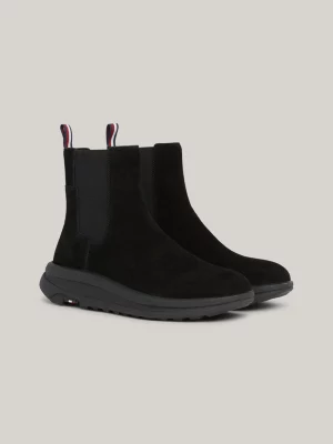 Botas Chelsea híbridas com sola grossa de camurça