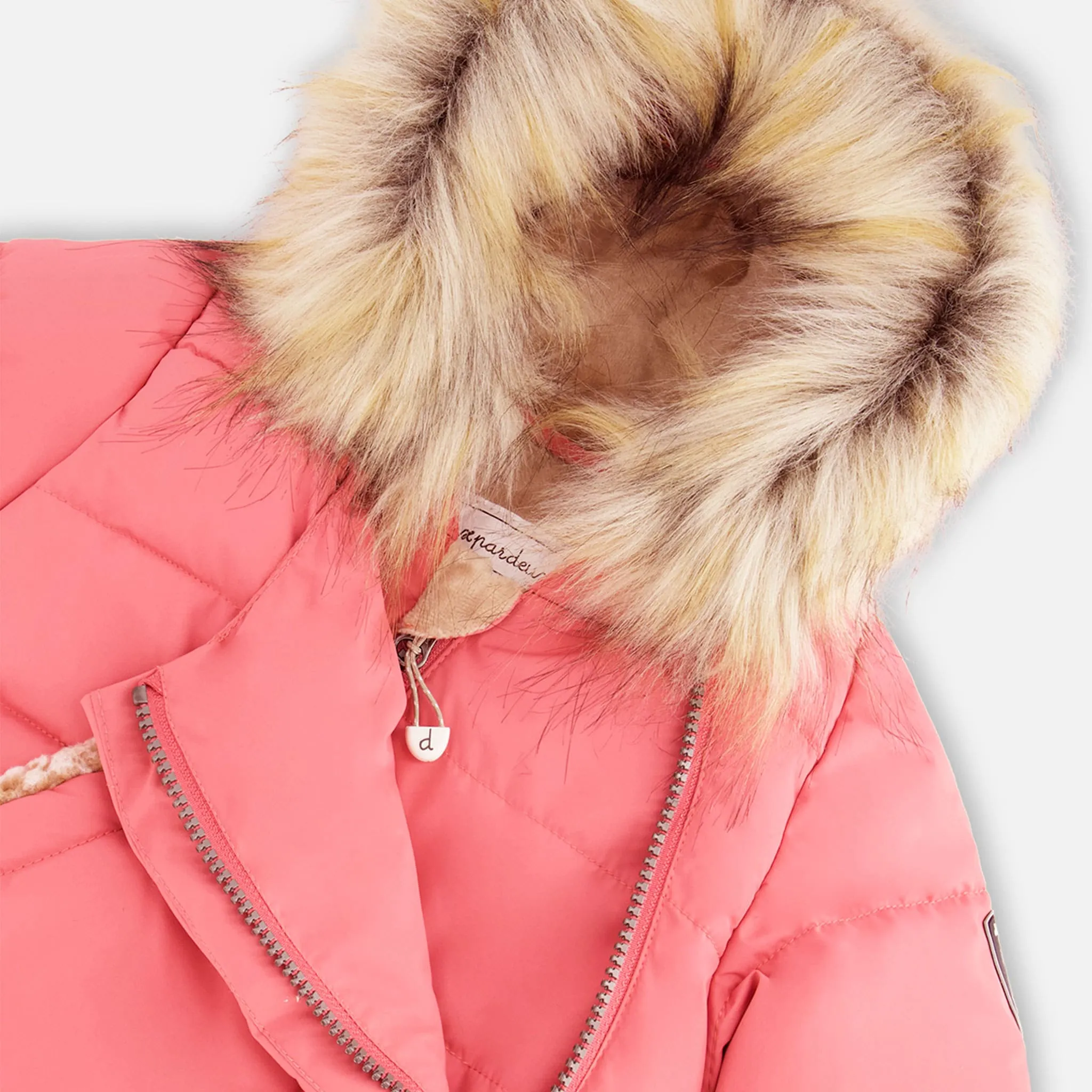 Deux par Deux Habit de Neige Une Pièce Rose 6-30mois