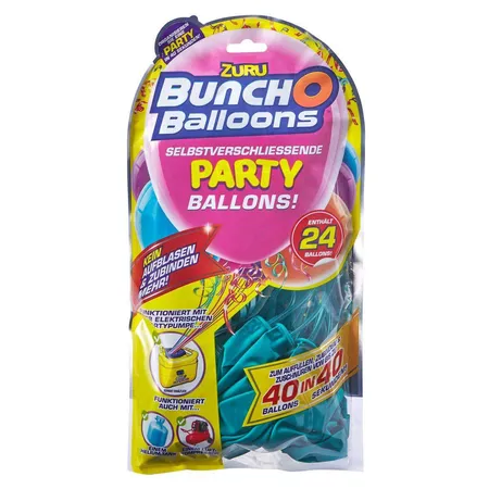Zuru Bunch O Balloons PARTY Refill 24 Balloons unifarben, sortiert
