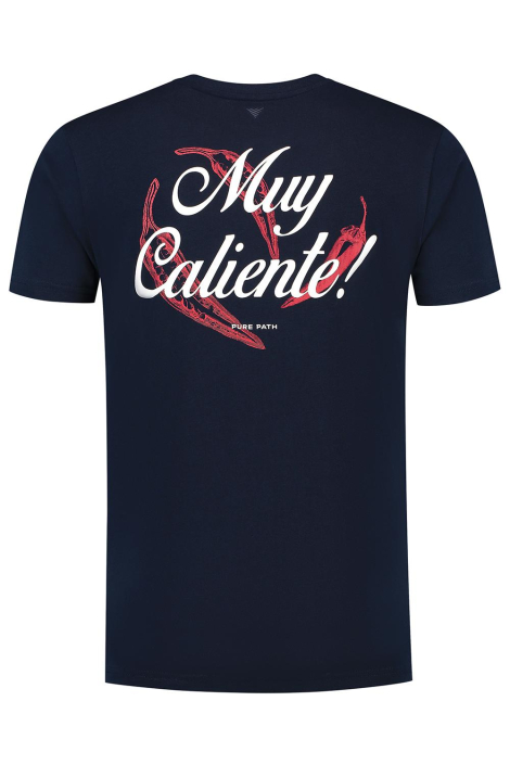 Pure Path blauwe heren t-shirt