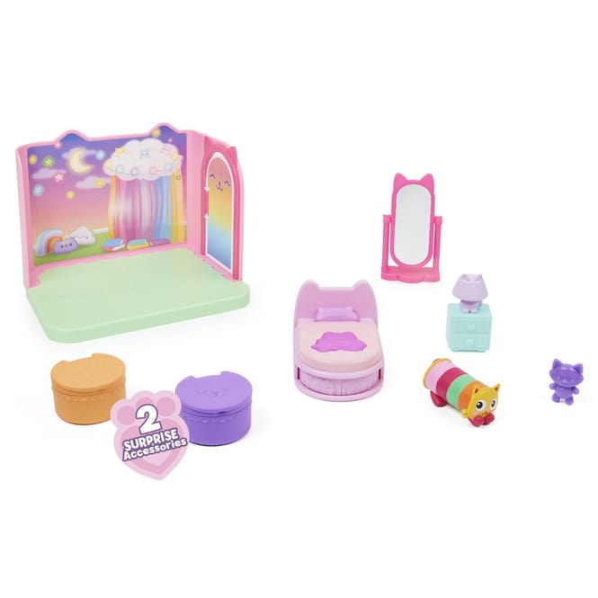 Gabby's Dollhouse - Deluxe-Raum - Schlafzimmer mit Katzenfigur