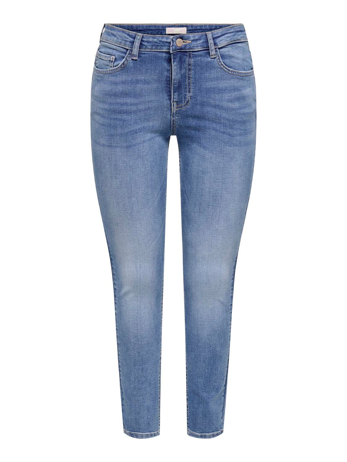 JDYFINA Mittlere Taille Skinny Fit Jeans Medium Blue Denim
